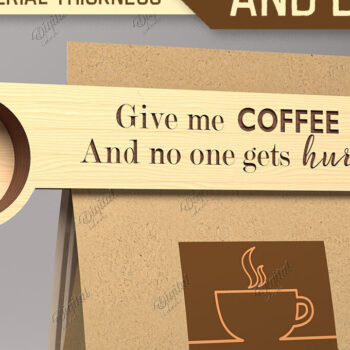 Intra απο ξύλο plywood  Χρώμα wenge 3mm-4mm πάχος - με κλιπ για σέσουλα καφέ και τσάντα Δίασταση 30x20 cm INTRAFABR-26387168 - Image 1