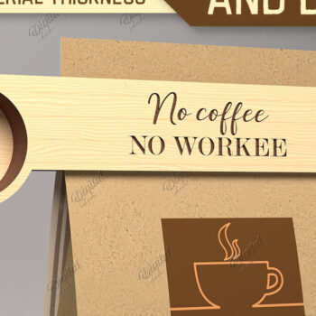 Intra απο ξύλο plywood  Χρώμα wenge 3mm-4mm πάχος - με κλιπ για σέσουλα καφέ και τσάντα Δίασταση 30x20 cm INTRAFABR-91008832 - Image 1