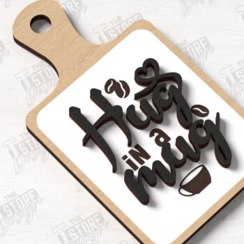 Intra απο ξύλο plywood  Χρώμα wenge 3mm-4mm πάχος - Coffee Sign | Καφενείο Δίασταση 30x20 cm INTRAFABR-88008760 - Image 1