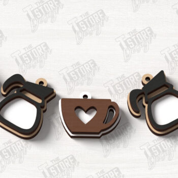 Intra απο ξύλο plywood  Χρώμα wenge 3mm-4mm πάχος - Coffee Sign | Καφενείο Δίασταση 30x20 cm INTRAFABR-87699300 - Image 1