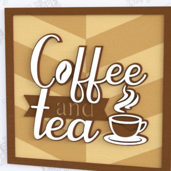 Intra απο ξύλο plywood  Χρώμα wenge 3mm-4mm πάχος - Coffee Sign | Καφενείο Δίασταση 30x20 cm INTRAFABR-90558363 - Image 1