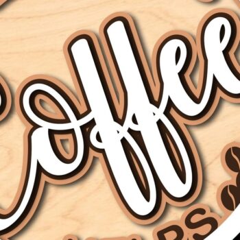 Intra απο ξύλο plywood  Χρώμα wenge 3mm-4mm πάχος - Coffee Sign Multilayer Δίασταση 30x20 cm INTRAFABR-88453202 - Image 2