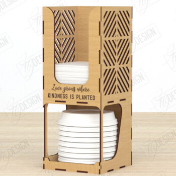 Intra απο ξύλο plywood  Χρώμα wenge 3mm-4mm πάχος - Πακέτο με σιρόπι καφέ | Καφετέρια Δίασταση 20x20 cm INTRAFABR-116902053 - Image 11