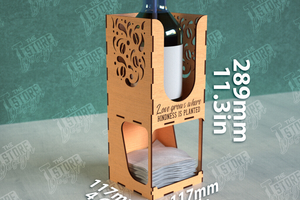 Intra απο ξύλο plywood  Χρώμα wenge 3mm-4mm πάχος - Σχάρα για σιρόπι καφέ | Desktop Organizer Δίασταση 20x20 cm INTRAFABR-52747028