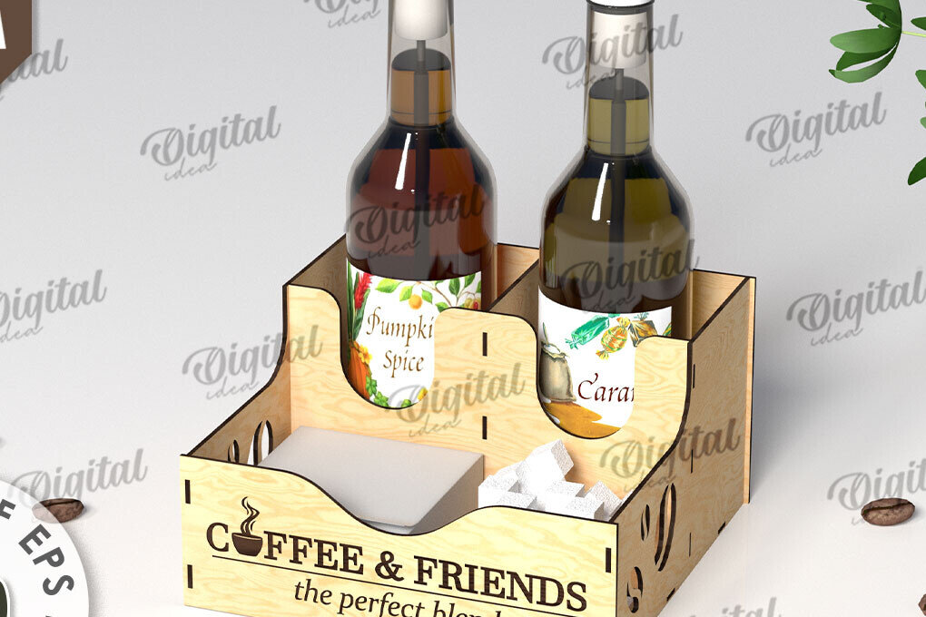 Intra απο ξύλο plywood  Χρώμα wenge 3mm-4mm πάχος - με λέιζερ για σιρόπι καφέ Δίασταση 30x20 cm INTRAFABR-113447776