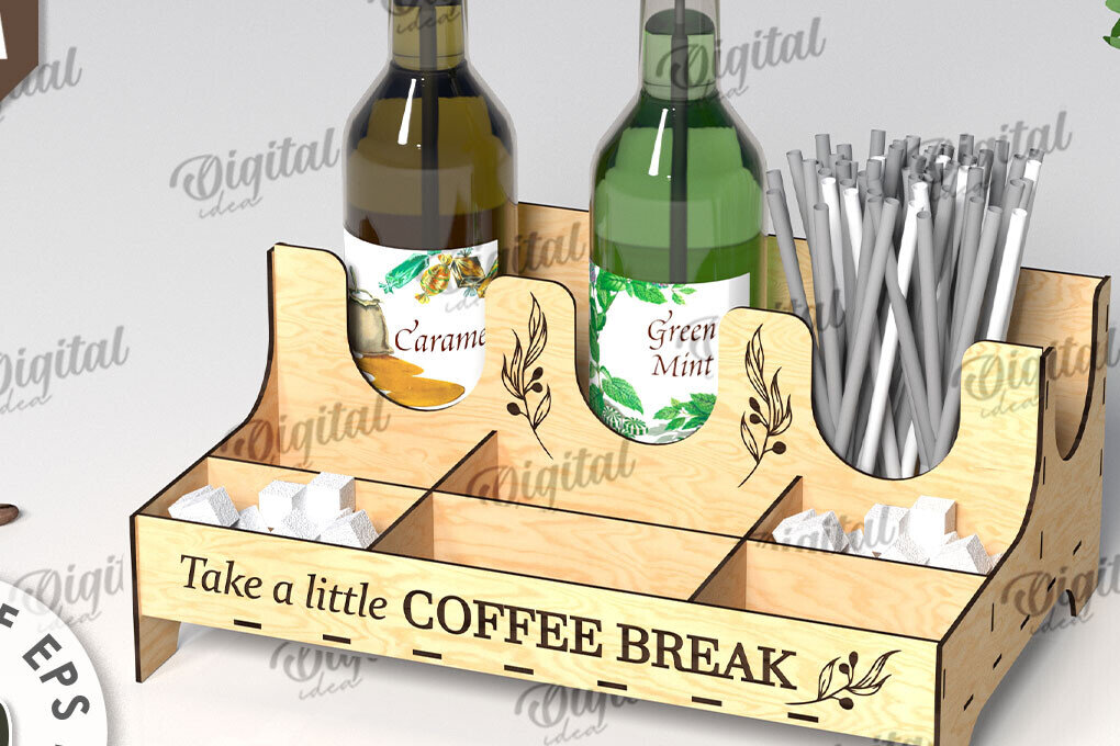 Intra απο ξύλο plywood  Χρώμα wenge 3mm-4mm πάχος - με λέιζερ για σιρόπι καφέ Δίασταση 30x20 cm INTRAFABR-26104795