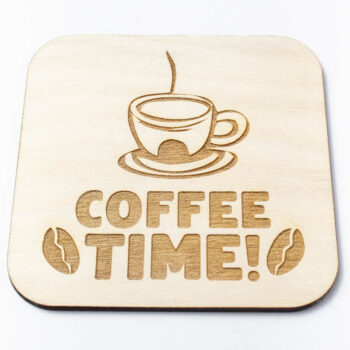 Intra απο ξύλο plywood  Χρώμα wenge 3mm-4mm πάχος - Coffee Time χαραγμένο Δίασταση 20x20 cm INTRAFABR-115534145 - Image 1