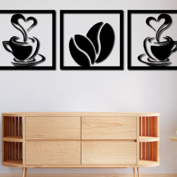 Intra απο ξύλο plywood  Χρώμα wenge 3mm-4mm πάχος - Διακόσμηση τοίχου με λέιζερ 3D 14 Δίασταση 30x20 cm INTRAFABR-116007995 - Image 2