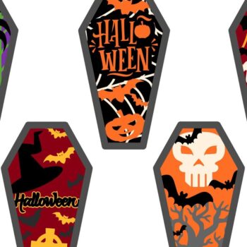 Intra απο ξύλο plywood  Χρώμα wenge 3mm-4mm πάχος - κοπής με λέιζερ σε πακέτο COFFIN HALLOWEEN Δίασταση 7x12 cm INTRAFABR-116007630 - Image 10