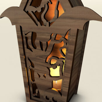 Intra απο ξύλο plywood Χρώμα wenge 3mm-4mm πάχος - Φέρετρα - Δέσμη Κηροπήγια Δίασταση 3x3 cm INTRAFABR-116644822 - Image 4