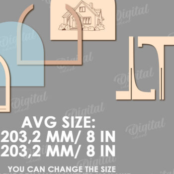 Intra απο ξύλο plywood Χρώμα wenge 3mm-4mm πάχος - Θήκη νομισμάτων LaserCut. Ξύλινο Κουτιά Δίασταση 30x20 cm INTRAFABR-116644834 - Image 2