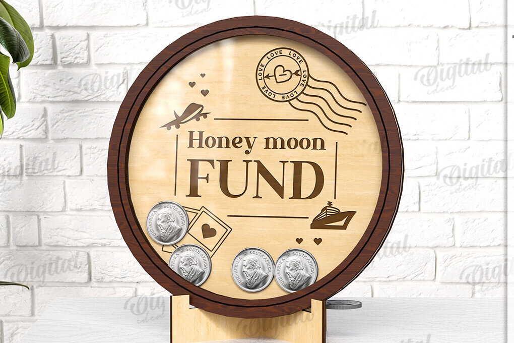 Intra απο ξύλο plywood  Χρώμα wenge 3mm-4mm πάχος - Θήκη νομισμάτων LaserCut. Ξύλινο Κουτιά Δίασταση 30x20 cm INTRAFABR-118736587