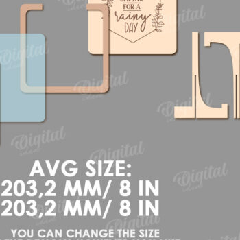 Intra απο ξύλο plywood Χρώμα wenge 3mm-4mm πάχος - Θήκη νομισμάτων LaserCut. Ξύλινο Κουτιά Δίασταση 30x20 cm INTRAFABR-116031710 - Image 2