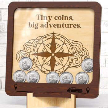 Intra απο ξύλο plywood  Χρώμα wenge 3mm-4mm πάχος - Δέσμη θηκών νομισμάτων Δίασταση 30x20 cm INTRAFABR-116921324 - Image 4