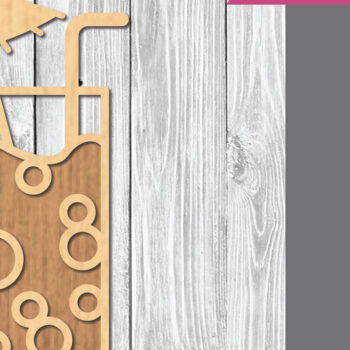 Intra απο ξύλο plywood Χρώμα wenge 3mm-4mm πάχος - Κρύα ποτά Διακόσμηση 2 Δίασταση 20x20 cm INTRAFABR-116921389 - Image 1