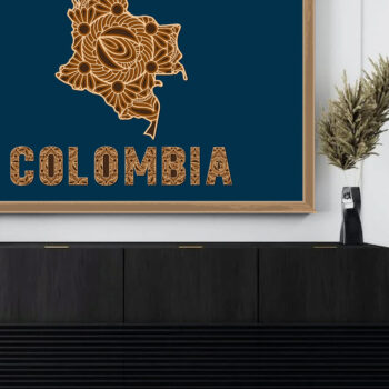 Intra απο ξύλο plywood  Χρώμα wenge 3mm-4mm πάχος - Ξύλινος χάρτης της χώρας Mandala της Κολομβίας Δίασταση 30x30 cm INTRAFABR-117772579 - Image 4