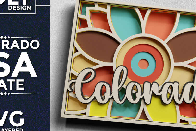 Intra απο ξύλο plywood  Χρώμα wenge 3mm-4mm πάχος - Κοπή χαρτιού 3d State Colorado USA Δίασταση 30x20 cm INTRAFABR-24535356