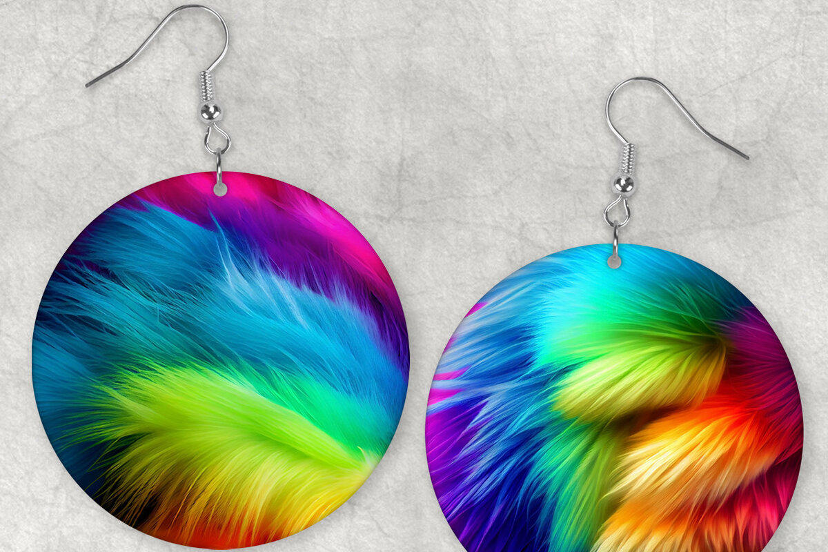 Intra απο ξύλο plywood  Χρώμα wenge 3mm-4mm πάχος - Χρωματιστά γούνινα σκουλαρίκια Sublimation Bundle Δίασταση 3x3 cm INTRAFABR-116217164