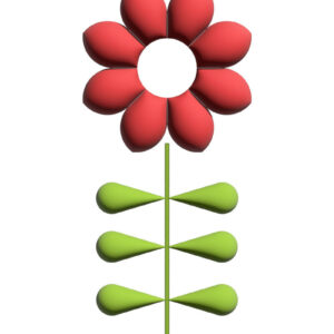 Intra απο ξύλο plywood  Χρώμα wenge 3mm-4mm πάχος - Πολύχρωμα λουλούδια της άνοιξης με λέιζερ . Δίασταση 20x20 cm INTRAFABR-56160740