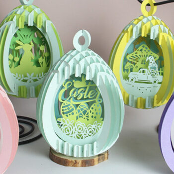 Intra απο ξύλο plywood Χρώμα wenge 3mm-4mm πάχος - Combo 5 Easter Eggs Popup 3D Δίασταση 21x29 cm INTRAFABR-60797970 - Image 7