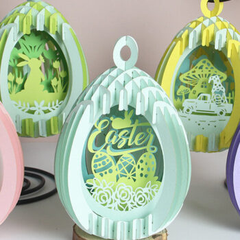 Intra απο ξύλο plywood Χρώμα wenge 3mm-4mm πάχος - Combo 5 Easter Eggs Popup 3D Δίασταση 21x29 cm INTRAFABR-60797970 - Image 9