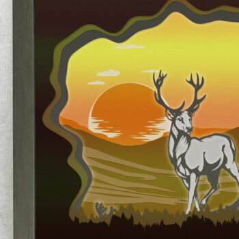 Intra απο ξύλο plywood Χρώμα wenge 3mm-4mm πάχος - Combo Deers 3 Templates + 1 Light Box Δίασταση 18x18 cm INTRAFABR-62539113 - Image 3