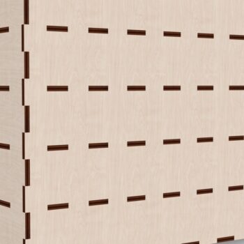 Intra απο ξύλο plywood  Χρώμα wenge 3mm-4mm πάχος - Συμπαγής οργάνωση γραφείου 30 συρταριών Cut Δίασταση 30x20 cm INTRAFABR-62943037 - Image 2