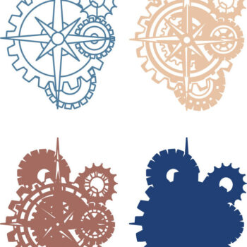 Intra απο ξύλο plywood Χρώμα wenge 3mm-4mm πάχος - Compass Mandala Multilayer /3D Δίασταση 30x30 cm INTRAFABR-62425222 - Image 8