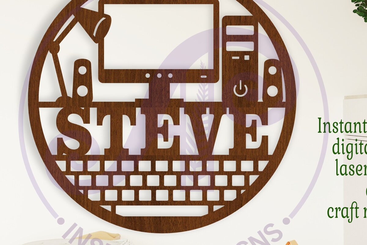 Intra απο ξύλο plywood  Χρώμα wenge 3mm-4mm πάχος - Ονομασία υπολογιστή Wall Art Sign, Δίασταση 40x50 cm INTRAFABR-114966034