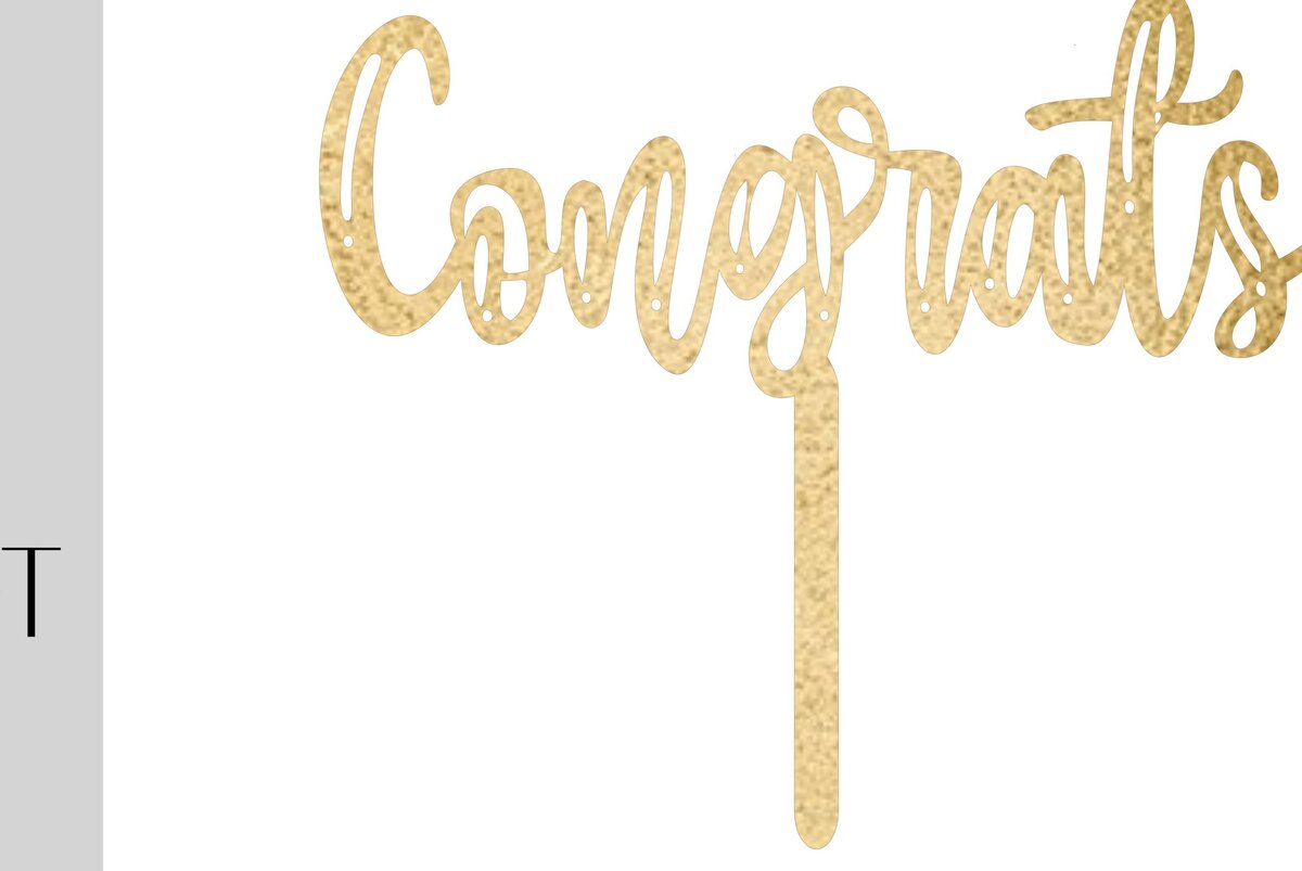 Intra απο ξύλο plywood  Χρώμα wenge 3mm-4mm πάχος - Συγχαρητήρια Cake Topper Δίασταση 20x20 cm INTRAFABR-89114294