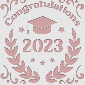 Intra απο ξύλο plywood  Χρώμα wenge 3mm-4mm πάχος - Συγχαρητήρια κάρτα με πολυεπίπεδη κοπή Δίασταση 20x20 cm INTRAFABR-105537246 - Image 3