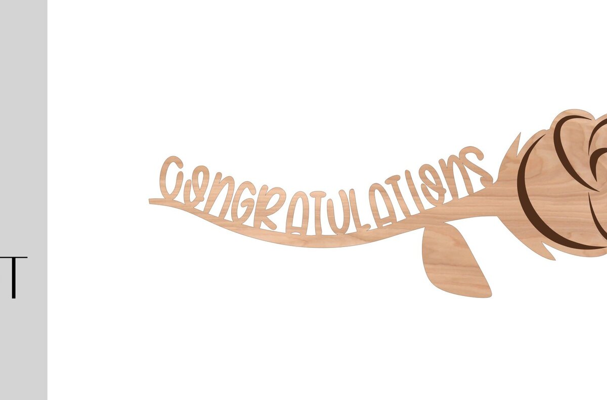 Intra απο ξύλο plywood  Χρώμα wenge 3mm-4mm πάχος - Συγχαρητήρια Rose File Δίασταση 20x20 cm INTRAFABR-30064973