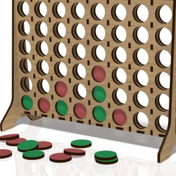 Intra απο ξύλο plywood  Χρώμα wenge 3mm-4mm πάχος - Σύνδεση υ Four, Game, , Δίασταση 23x17 cm INTRAFABR-18721796 - Image 1