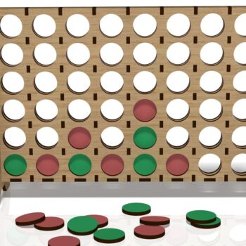 Intra απο ξύλο plywood  Χρώμα wenge 3mm-4mm πάχος - Σύνδεση υ Four, Game, , Δίασταση 23x17 cm INTRAFABR-18721796 - Image 3