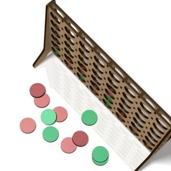 Intra απο ξύλο plywood  Χρώμα wenge 3mm-4mm πάχος - Σύνδεση υ Four, Game, , Δίασταση 23x17 cm INTRAFABR-18721796 - Image 4