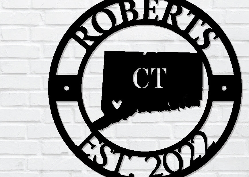 Intra απο ξύλο plywood  Χρώμα wenge 3mm-4mm πάχος - Προσαρμοσμένη πινακίδα Connecticut, Αμερικανική Πολιτεία Δίασταση 30x40 cm INTRAFABR-18721751