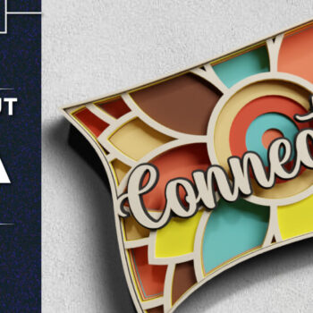 Intra απο ξύλο plywood Χρώμα wenge 3mm-4mm πάχος - Κόψιμο χαρτιού Connecticut USA State 3d Δίασταση 30x20 cm INTRAFABR-111386244 - Image 1