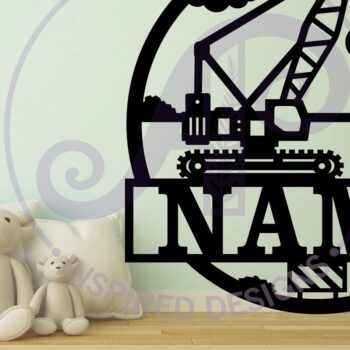 Intra απο ξύλο plywood Χρώμα wenge 3mm-4mm πάχος - Σημάδι ονόματος γερανού κατασκευής Laser Δίασταση 30x20 cm INTRAFABR-100978664 - Image 2