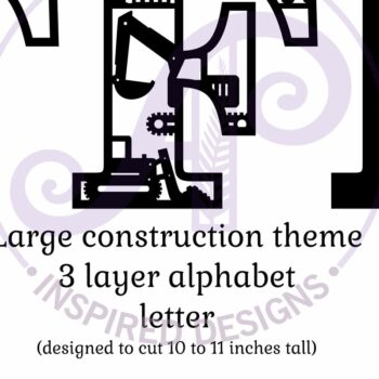 Intra απο ξύλο plywood  Χρώμα wenge 3mm-4mm πάχος - Κατασκευή Large F Wall Letter 3 Layer Δίασταση 30x20 cm INTRAFABR-67730389 - Image 2