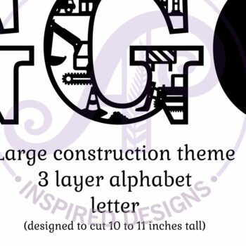 Intra απο ξύλο plywood  Χρώμα wenge 3mm-4mm πάχος - Κατασκευή Large G Wall Letter 3 Layer Δίασταση 30x20 cm INTRAFABR-69558124 - Image 2