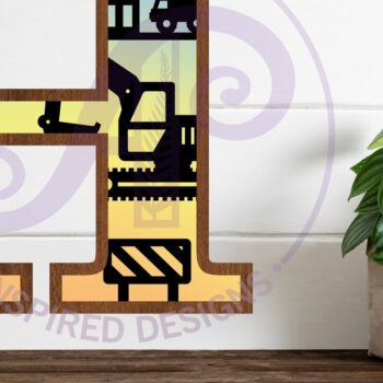 Intra απο ξύλο plywood  Χρώμα wenge 3mm-4mm πάχος - Κατασκευή Large H Wall Letter 3 Layer Δίασταση 30x20 cm INTRAFABR-71059236 - Image 1