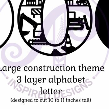 Intra απο ξύλο plywood  Χρώμα wenge 3mm-4mm πάχος - Κατασκευή Large O Wall Letter 3 Layer Δίασταση 30x20 cm INTRAFABR-13370636 - Image 2