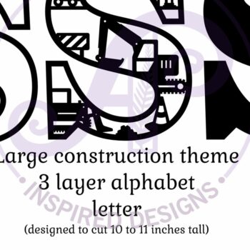 Intra απο ξύλο plywood  Χρώμα wenge 3mm-4mm πάχος - Κατασκευή Large S Wall Letter 3 Layer Δίασταση 30x20 cm INTRAFABR-71450752 - Image 2