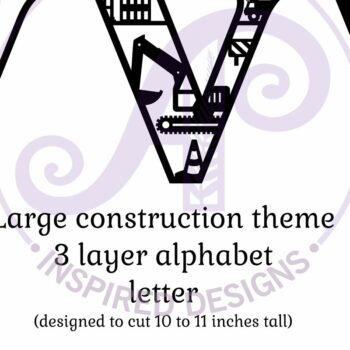 Intra απο ξύλο plywood  Χρώμα wenge 3mm-4mm πάχος - Κατασκευή Large V Wall Letter 3 Layer Δίασταση 30x20 cm INTRAFABR-29796760 - Image 2