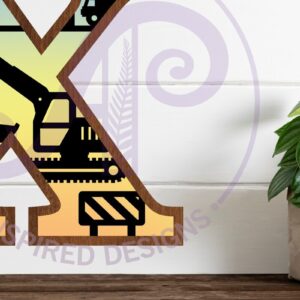 Intra απο ξύλο plywood  Χρώμα wenge 3mm-4mm πάχος - Κατασκευή Large X Wall Letter 3 Layer Δίασταση 30x20 cm INTRAFABR-88256864