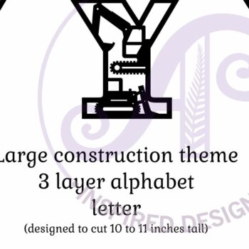 Intra απο ξύλο plywood  Χρώμα wenge 3mm-4mm πάχος - Κατασκευή Large Y Wall Letter 3 Layer Δίασταση 30x20 cm INTRAFABR-104846810 - Image 2