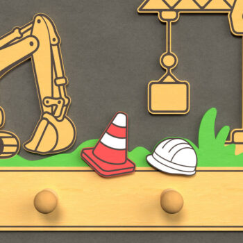 Intra απο ξύλο plywood Χρώμα wenge 3mm-4mm πάχος - Γάντζος τοίχου εργοταξίου Δίασταση 6x6 cm INTRAFABR-102549966 - Image 1