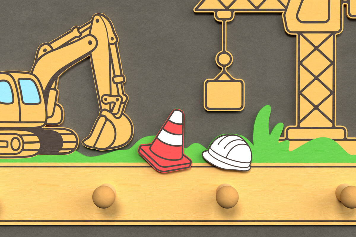 Intra απο ξύλο plywood  Χρώμα wenge 3mm-4mm πάχος - Γάντζος τοίχου εργοταξίου Δίασταση 6x6 cm INTRAFABR-102549966