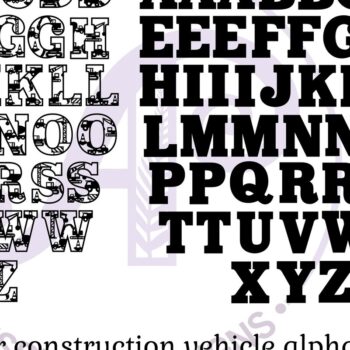 Intra απο ξύλο plywood  Χρώμα wenge 3mm-4mm πάχος - Σετ Αλφαβήτου με θέμα Κατασκευές. 2 στρώμα Δίασταση 30x20 cm INTRAFABR-102550066 - Image 5