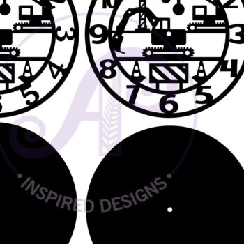 Intra απο ξύλο plywood  Χρώμα wenge 3mm-4mm πάχος - Πρότυπο ρολογιού τοίχου για οχήματα κατασκευών Δίασταση 30x20 cm INTRAFABR-81845555 - Image 4